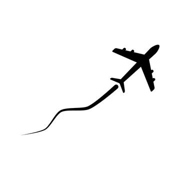 Airplane flying icon. Stock Illustration