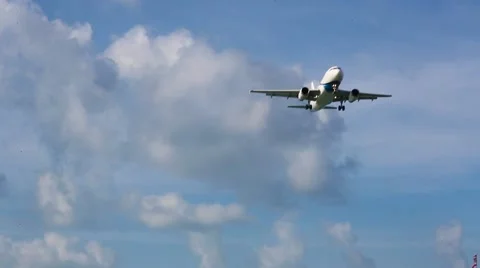 Airplane flying over head Stock Footage 60969757