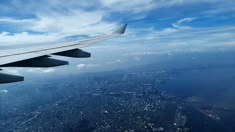 An airplane flying over the Philippines 스톡 동영상 110721021