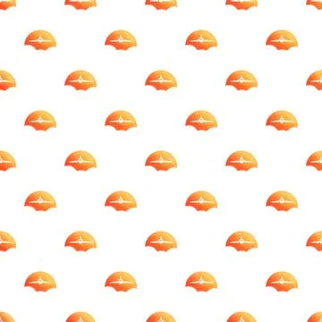 Airplane flying over sunset seamless pattern background Stock Illustration