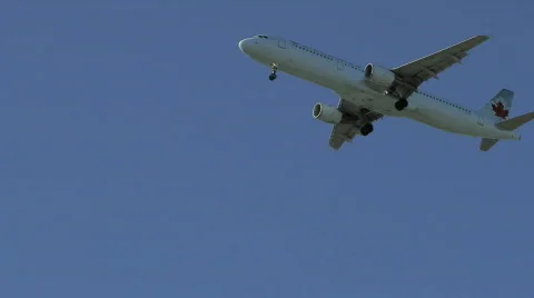 Airplane Flying Overhead 2 HD Stock Footage 701353