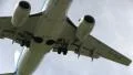 Airplane flying overhead HD Footage