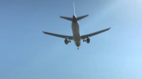 Airplane Flying Overhead Stock-Footage 42597941
