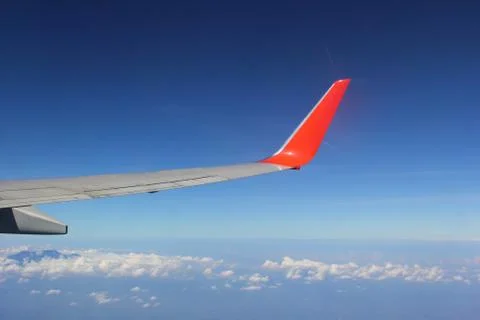Airplane flying Stock Photos