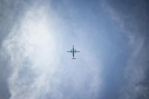 Airplane flying Stock Photos