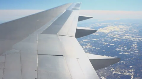 Airplane Flying Sequence Tilt Shift Stock Footage 31821393