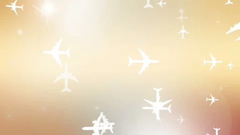 Airplane flying in the sky - 4K, loop Stock Footage 85728109
