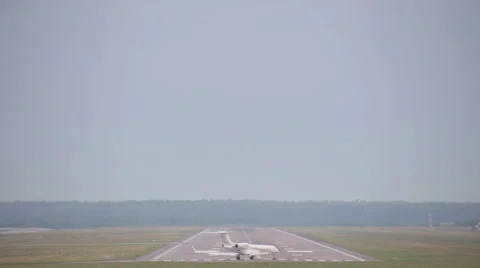 Airplane flying in sky Stock Footage 68010194