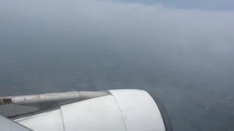 An airplane flying in the sky Stock Footage 162246902