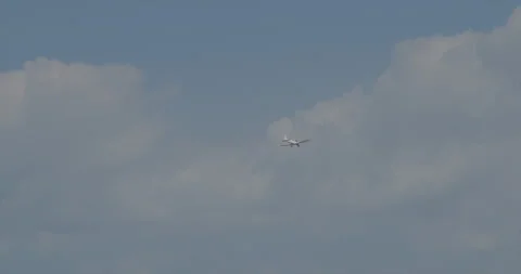 Airplane flying in the sky Stock Footage 316049251