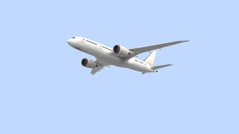 Airplane flying in the sky Illustration