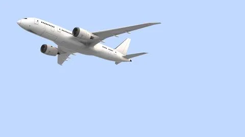 Airplane flying in the sky Illustration