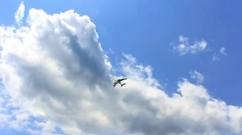 Airplane Video stock 8519721