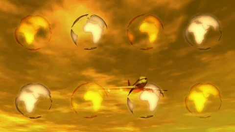 Airplane Stock Footage 85670503