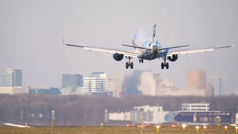 Airplane Stock Footage 88436961