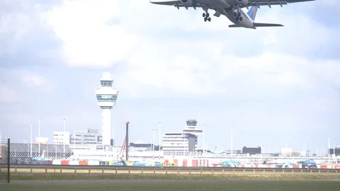 Airplane Stock Footage 88593423