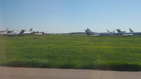 Airplane Stock Footage 92744440