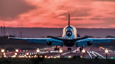 Airplane Stock Footage 245243796