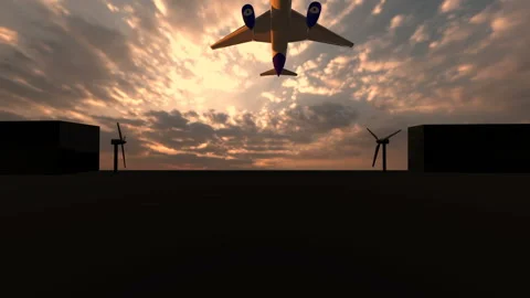 Airplane Stock Footage 292289342