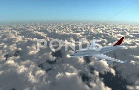 Airplane forward to cam Stock Illustration