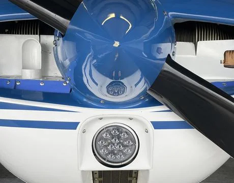 Airplane Front Engine Stock Photos