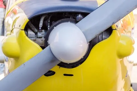 Airplane Front Propeller Stock Photos