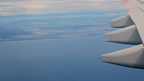 Airplane Fuselage during flight Video stock 87626611