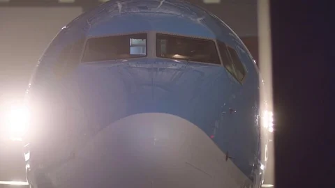 Airplane Gate Stock Footage 85304861