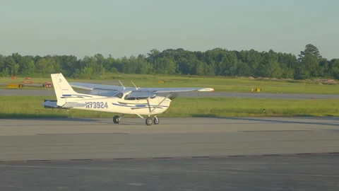 Airplane Getting Ready for Take Off Stock Footage 142110223