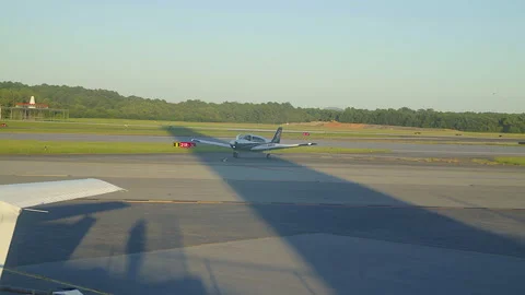 Airplane Getting Ready for Take Off Stock Footage 142114519