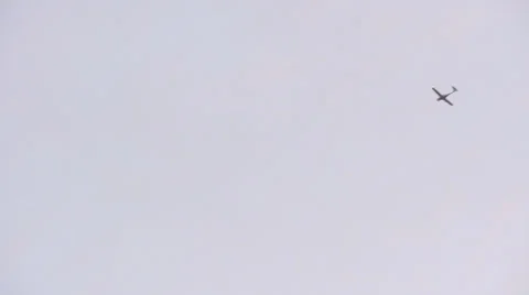 Airplane Going Down Stock Footage 36634270