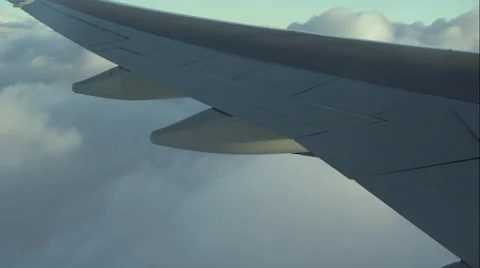 Airplane going through clouds (GRADED) Video stock 61677635