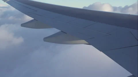 Airplane going through clouds (UNGRADED) Video stock 61638838