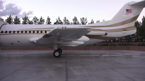 Airplane on the Ground Stock Footage 42678330