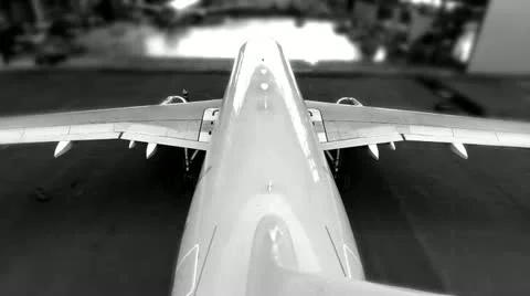 Airplane hangar end Stock Footage 12052171