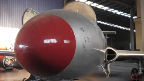 Airplane In Hangar Undergoing Repairs Stock Footage 293302255