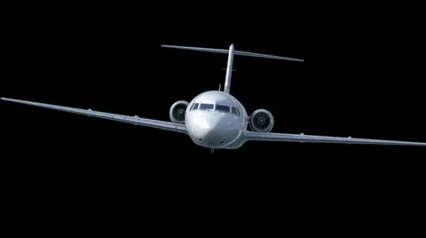 Airplane Heading Camera Stock Footage 12684610