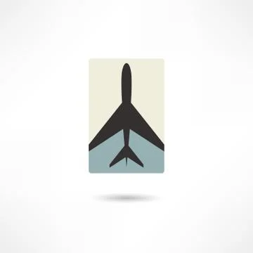 Airplane icon Stock Illustration