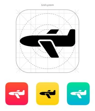 Airplane icon 스톡 일러스트