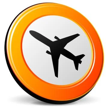 Airplane icon Stock Illustration