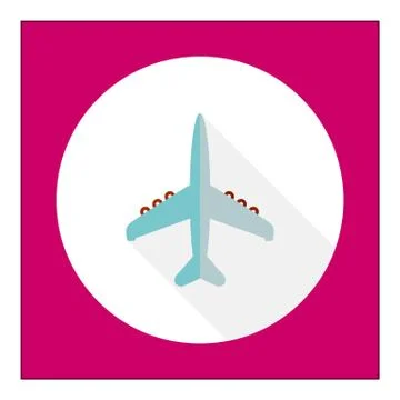 Airplane icon Illustrazione stock