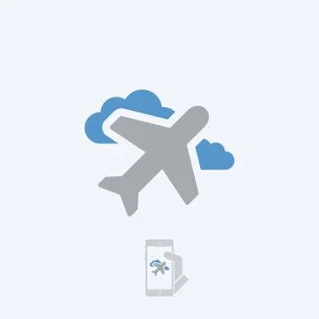 Airplane icon Stockillustratie