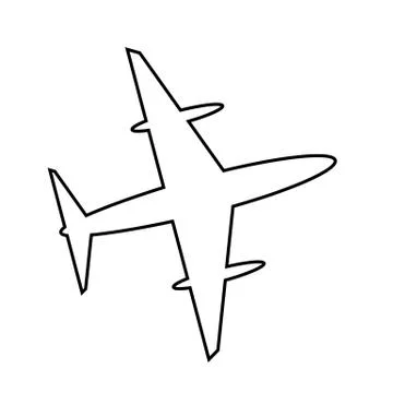 Airplane icon Illustrazione stock