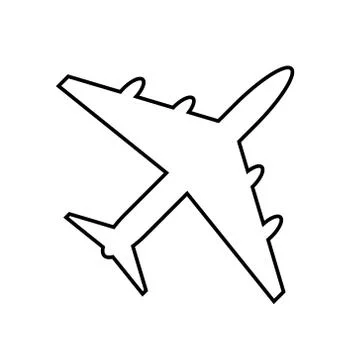 Airplane icon Illustrazione stock