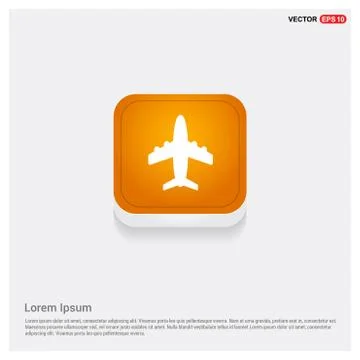 Airplane icon Ilustración de archivo