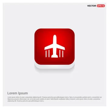 Airplane icon 스톡 일러스트