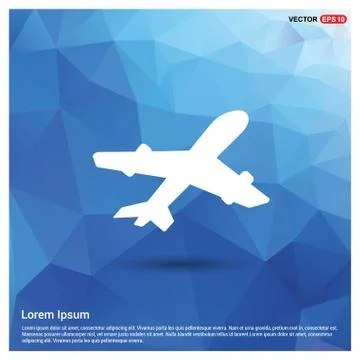 Airplane icon 스톡 일러스트