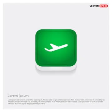 Airplane icon Illustrazione stock