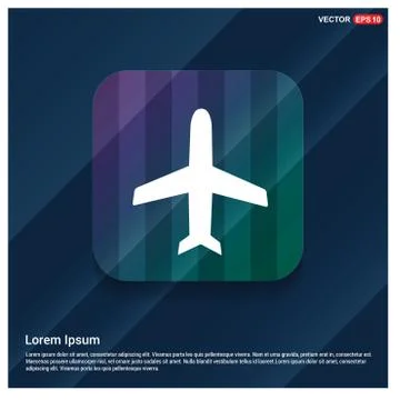 Airplane icon 스톡 일러스트