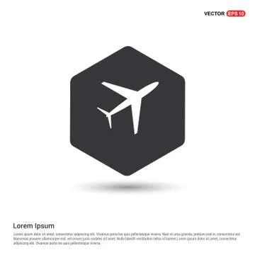 Airplane icon Illustrazione stock